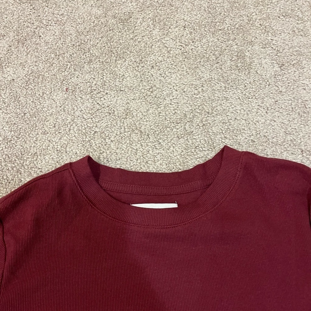 Free Assembly Ribbed Top with Bell Sleeves - Picture 4 of 6